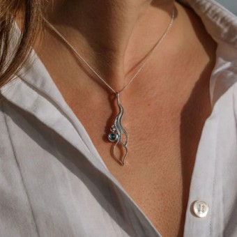 Handcrafted Scottish jewellery - Ripple to Roar pendant